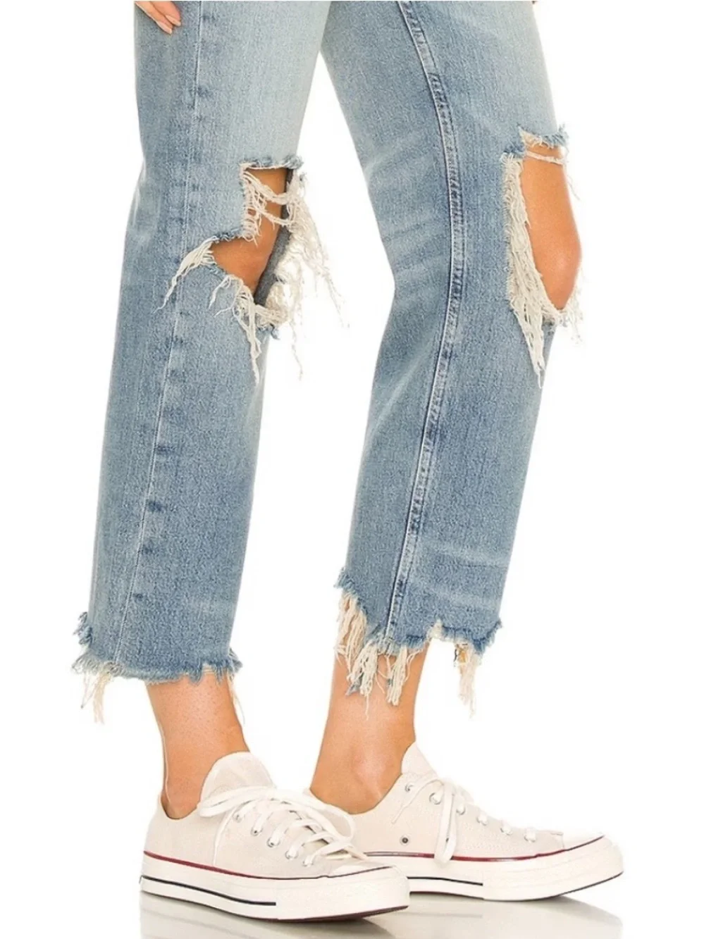 Free People Maggie Mid Rise Straight Leg Jeans in Aged to Perfection | Size 24